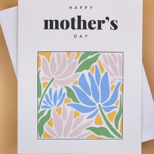 Carte pour la fête des mères - Fleurs - Bouquet - Coloré - Maman