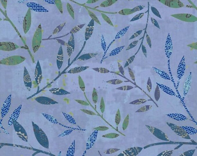 Las Flores Blue Stems from Marcus Fabrics