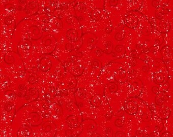 Red Swirling Snow - Welcome Winter from Henry Glass Fabrics