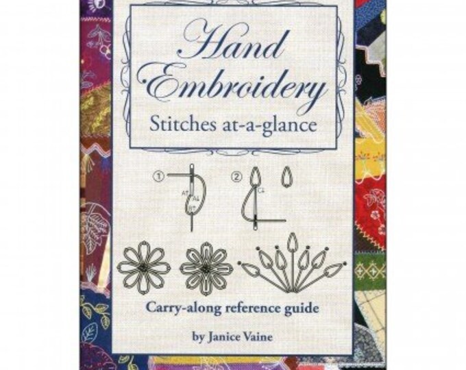 FREE SHIPPING!!!  Hand Embroidery Stitches At-A-Glance
