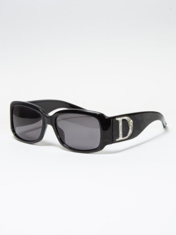 DIOR BOUDOIR 2 SUNGLASSES in Black Vintage Dior Sunglasses Y2k