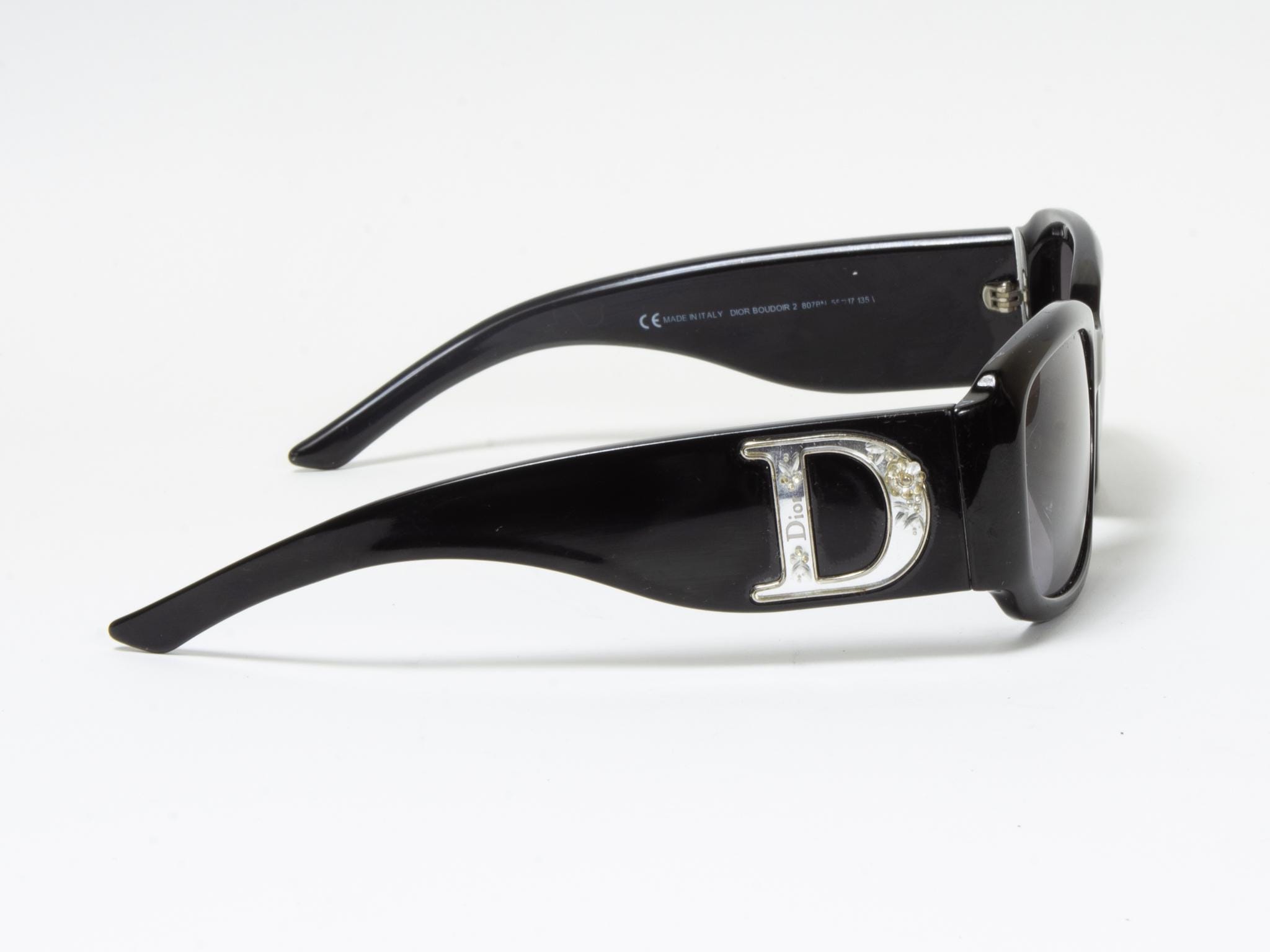 DIOR BOUDOIR 2 SUNGLASSES in Black Vintage Dior Sunglasses Y2k