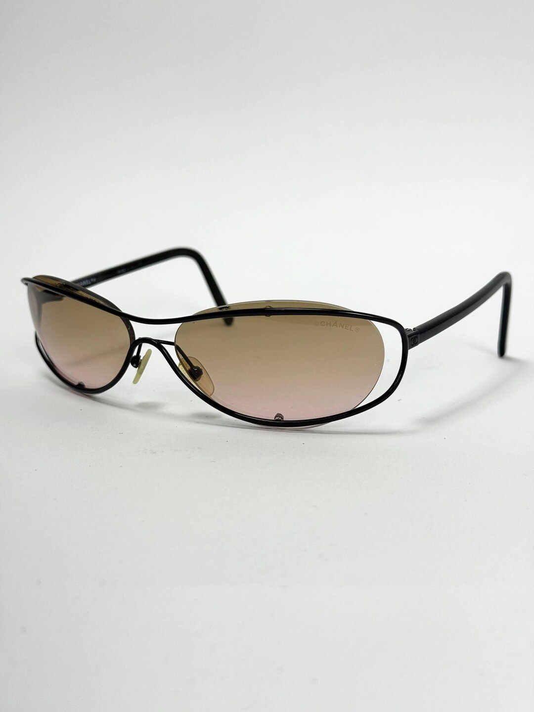 Y2K CHANEL BLACK SUNGLASSES Vintage Sunglasses Chanel Occhiali