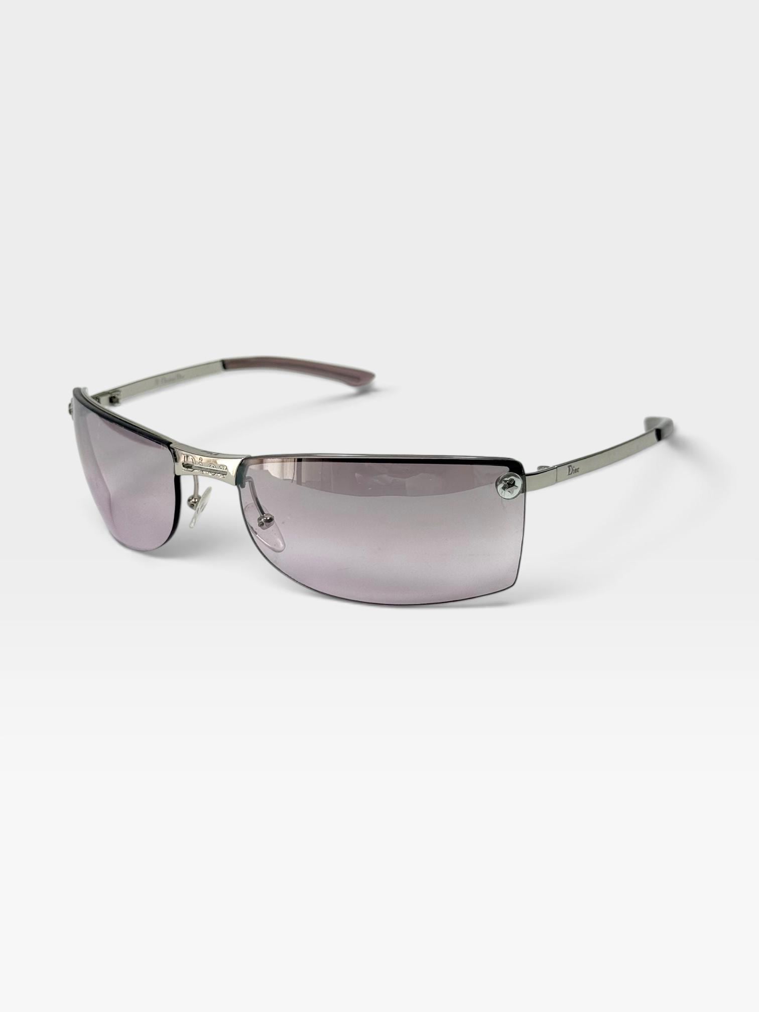 小物 Christian Dior Rimless Sunglasses Y2K Y2k Dior Sunglasses - Etsy