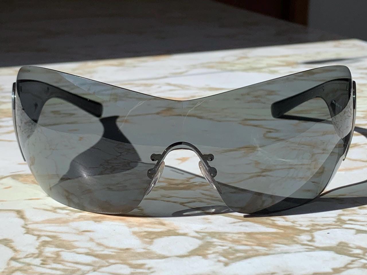 小物 90s archive prada oval clear eyewear y2k 90s archive prada oval clear eyewear y2k