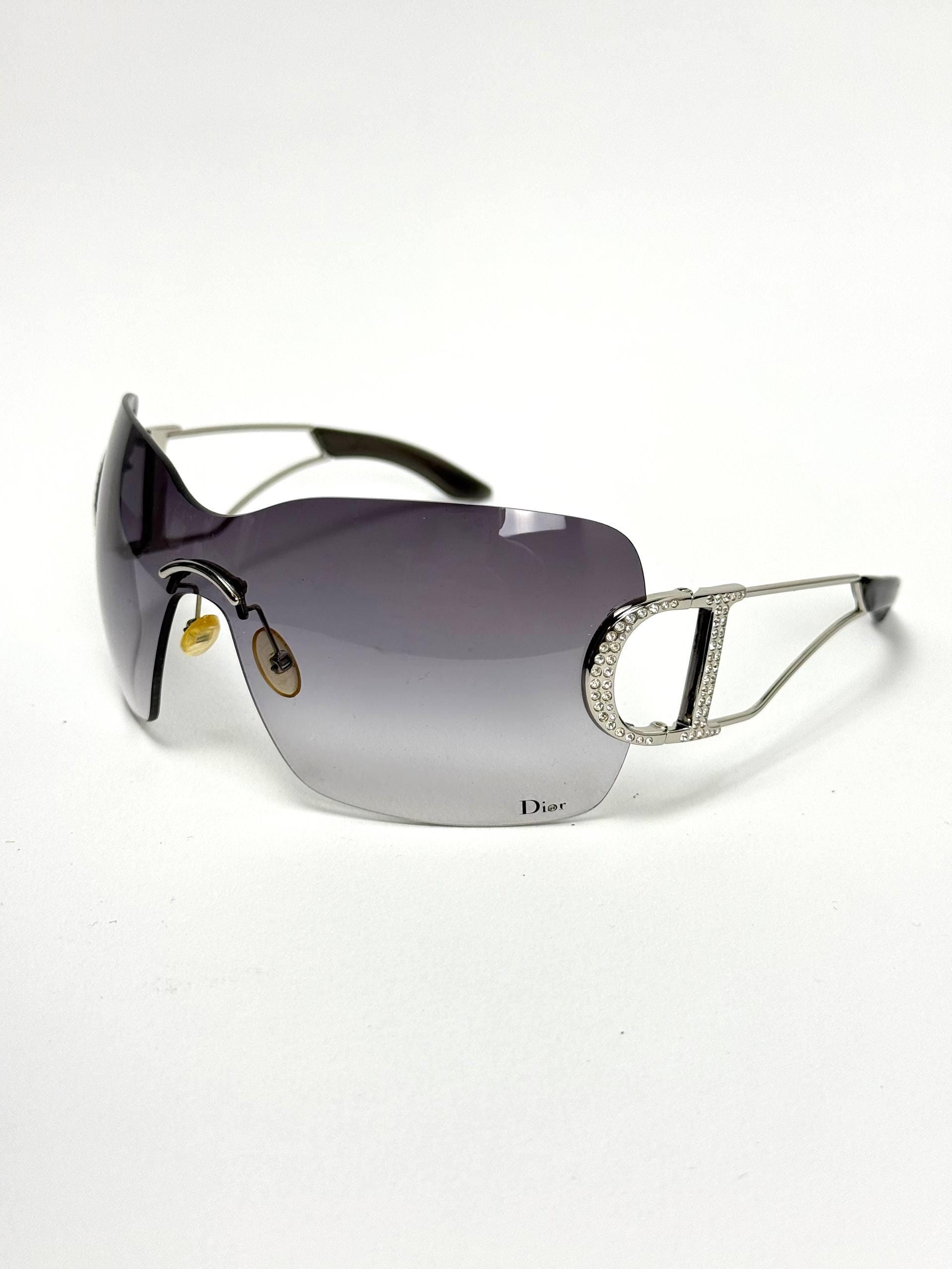 Chanel Rimless Sunglasses Rhinestone - Etsy