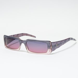 Y2K SQUARE FRAME CHANEL Sunglasses vintage chanel sunglasses y2k sunglasses quilted frame occhiali chanel lunettes