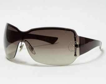 小物 GUCCI rimless linestone sunglasses y2k 2000s Gucci by Tom Ford Rimless Gold Tone and Green GG