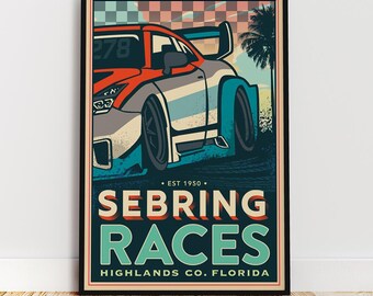 Sebring International Raceway Poster Metal Tin Sign Vintage 8x12 Inch : Buy Online at Best Price in KSA - Souq is now