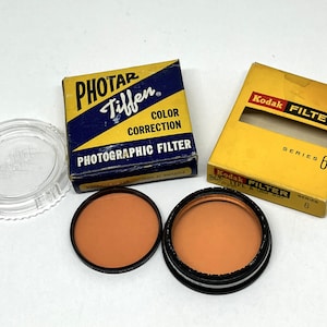Vintage Photography Filters, Camera Color Filters, Harrison and Photar Tiffen