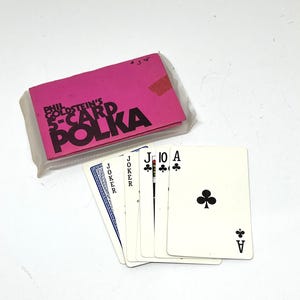 Tour de magie vintage, tour de cartes, 5 cartes à pois de Phil Goldstein, tour de magie des années 1970, souvenirs de magie à collectionner