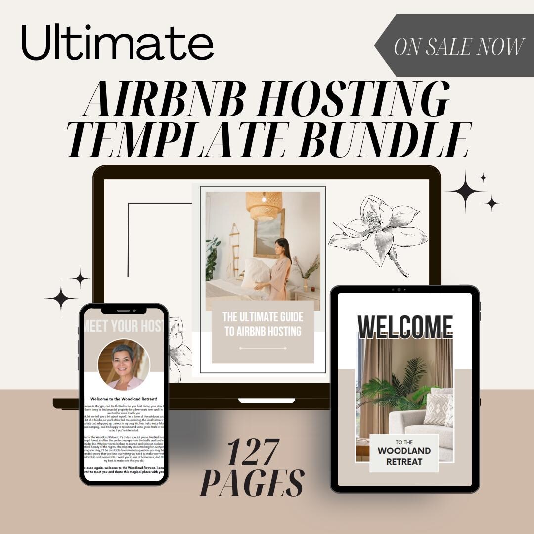 Airbnb and Host Printable Signs Host Welcome Pack 50 Tips to Manage ...