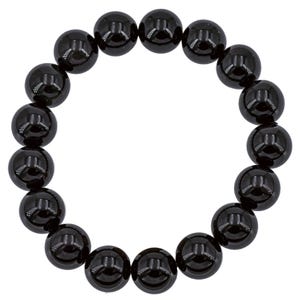 Obsidian bracelet celestial eye round bead 10mm