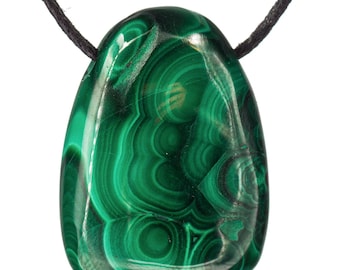 Malachite Pendant - Drilled Stone