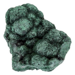Fibrous malachite - raw stone