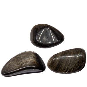 Tumbled stone - Golden obsidian - Mexico - 2 to 3 cm