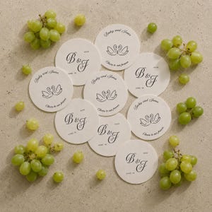 Modello per sottobicchiere da matrimonio, sottobicchiere personalizzato con i nomi degli sposi, bomboniera modificabile su Canva, decorazione per ricevimento di nozze (download digitale)