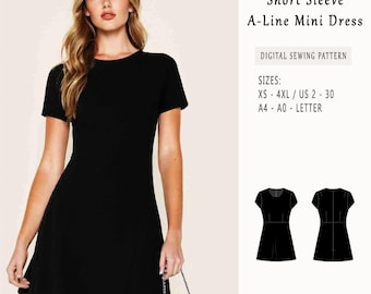 chinese dress ladies Box Pleat Dress Pattern  gather here online