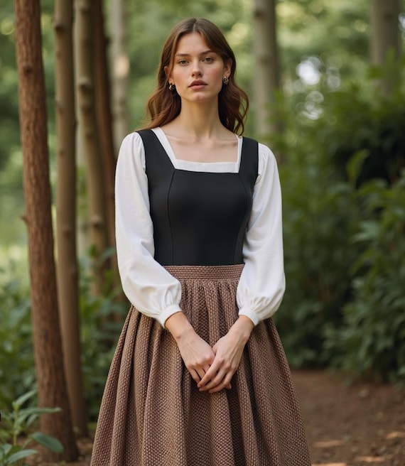 Medieval Renaissance Cosplay Dress Set Sewing Pattern, Renaissance Maxi Skirt,Shirt and Corset Set, Regency,Victorian Dress Set A0-A4 XS-4XL