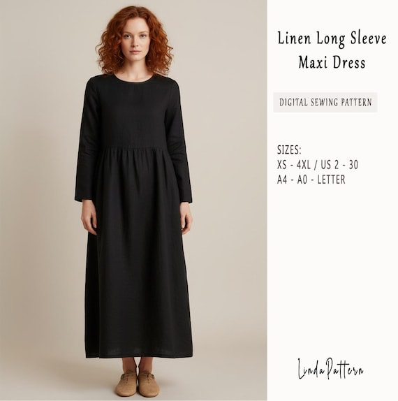 linen maxi dress sewing pattern Linen Dress Patterns  Hello Sewing