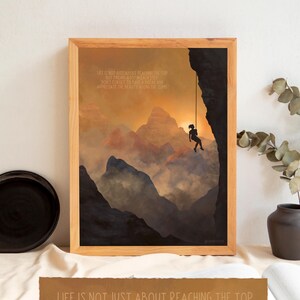 Motivating illustration, nature-inspired, wall decor, poster, digital art, uplifting prints, impressye, landscape, wall art, home decor