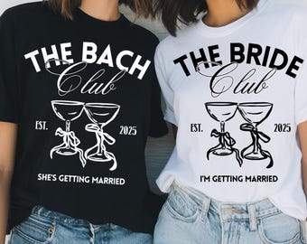 Bachelorette Party Matching T-Shirt PNG: The Bach Club (Digital Download)