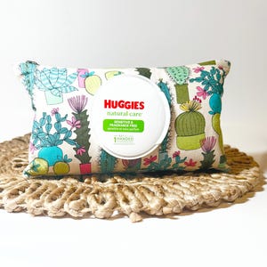 Étui à lingettes pour bébé Cactus - Housse pour lingettes