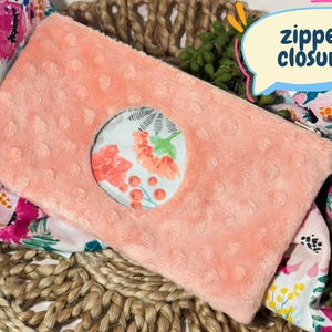 Étui à lingettes rose Minky Dot - Housse pour lingettes