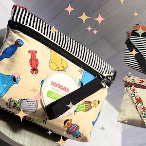 Gesteppte 3 Taschen Windeltasche Clutch