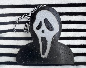 Ambientador para coche con diseño de Ghostface de Scream / Ambientador con personaje de película de terror / Regalos curiosos