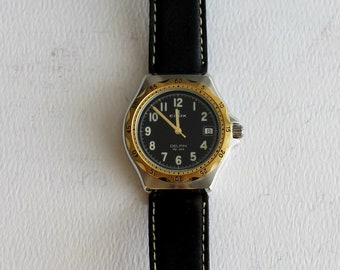 Vintage Swiss Edox Wrist Watch, Unisex Vintage Wrist Watch, Vintage Quartz Movement Edox Wrist Watch, Vintage Edox Watch with Original Box