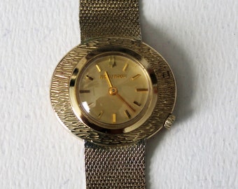 Vintage Bulova Ladies Accutron Wrist Watch, Ladies Bulova Accutron Watch, 10K Yellow Gold Filled Wrist Watch, Vintage Bulova Accutron