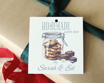 Personalized Homemade Baking Tags: Cookies & Brownies, Set of 24