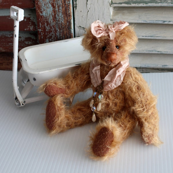 Handmade Mohair Teddy Bear, Mohair Teddy Bear, Collectible Teddy Bear, Artist Teddy Bear, Artist Handmade Mohair Bear