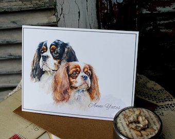 Cavalier King Charles Spaniel Note Card Sets, Personalized King Charles Spaniel Cards, Handmade King Charles Stationery, King Charles Notes