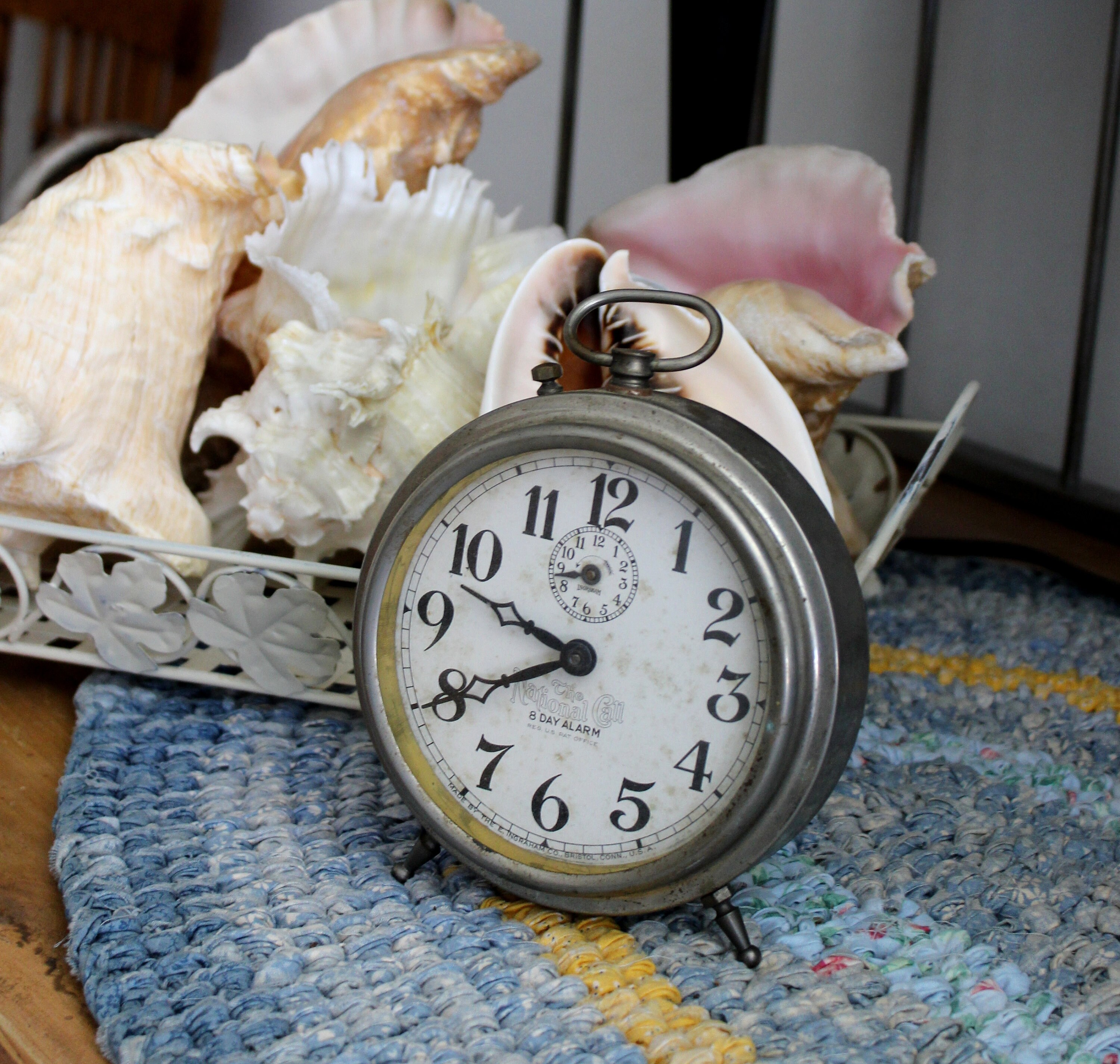 Vintage 8day Alarm Clock Vintage Alarm Clock Vintage Flea Etsy