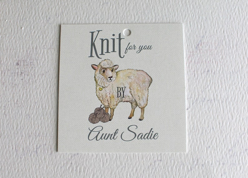 Knit Gift Tags Tags for Knit Items Personalized Knit Tags Etsy