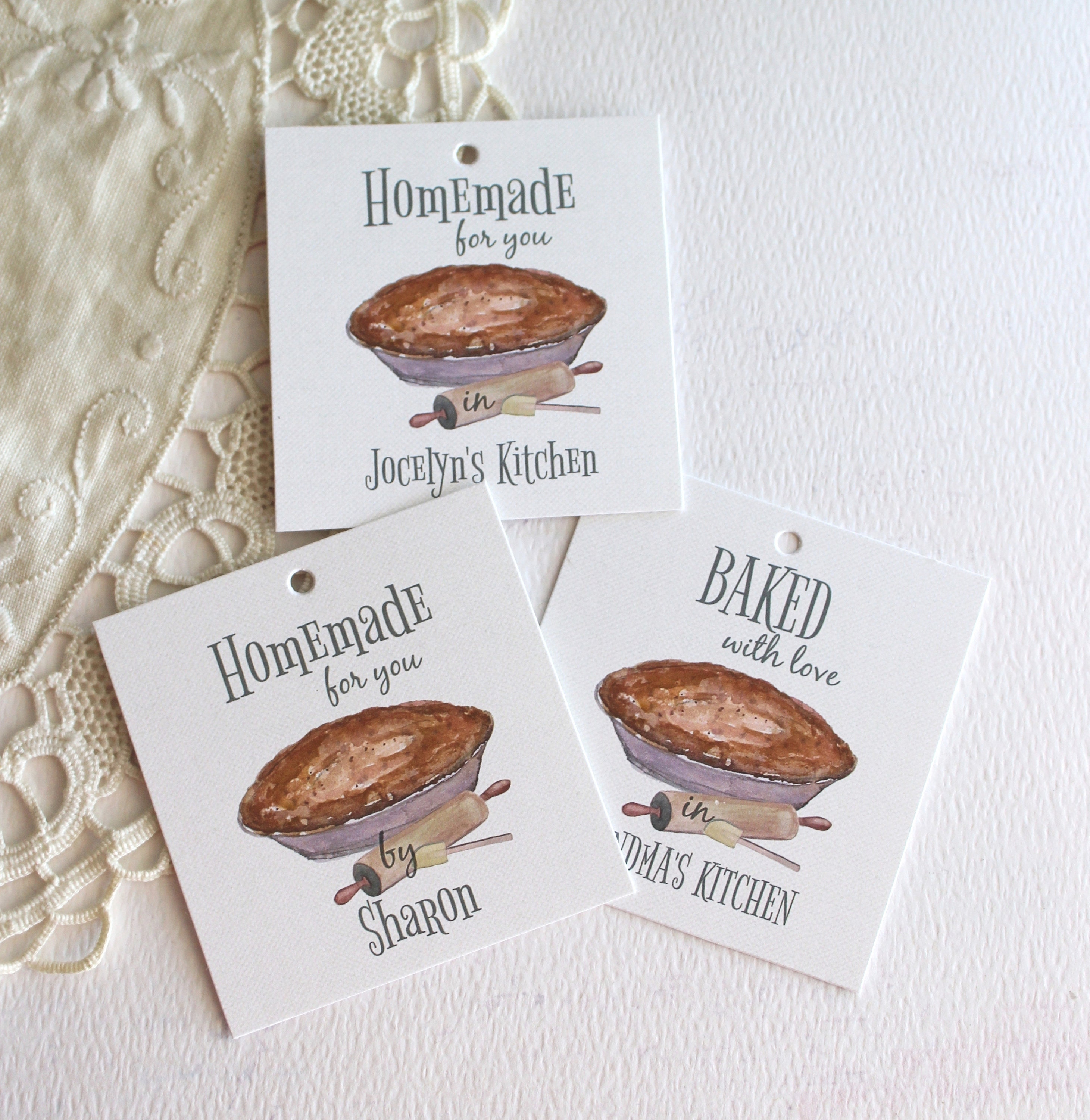 Baking Tags Personalized Baking Tags Baking Gift Tags Etsy
