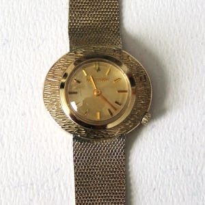 Vintage 10K Yellow Gold Filled Bulova Accutron Ladies Watch