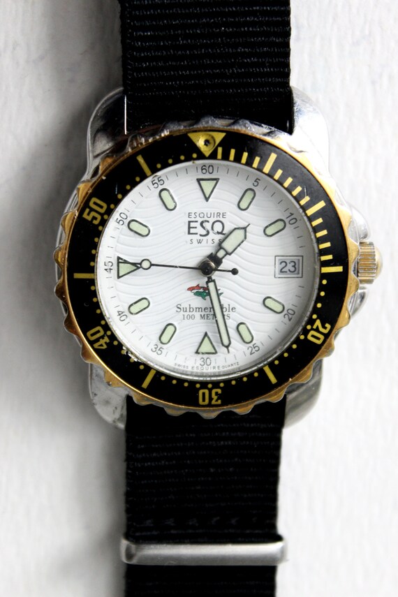 Vintage Esquire ESO Movado Swiss Quartz Wrist Wat… - image 3