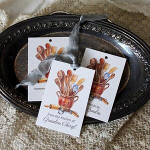 Kitchen Tags, Food Tags, Homemade Food Tags, Personalized Baling Tags ...