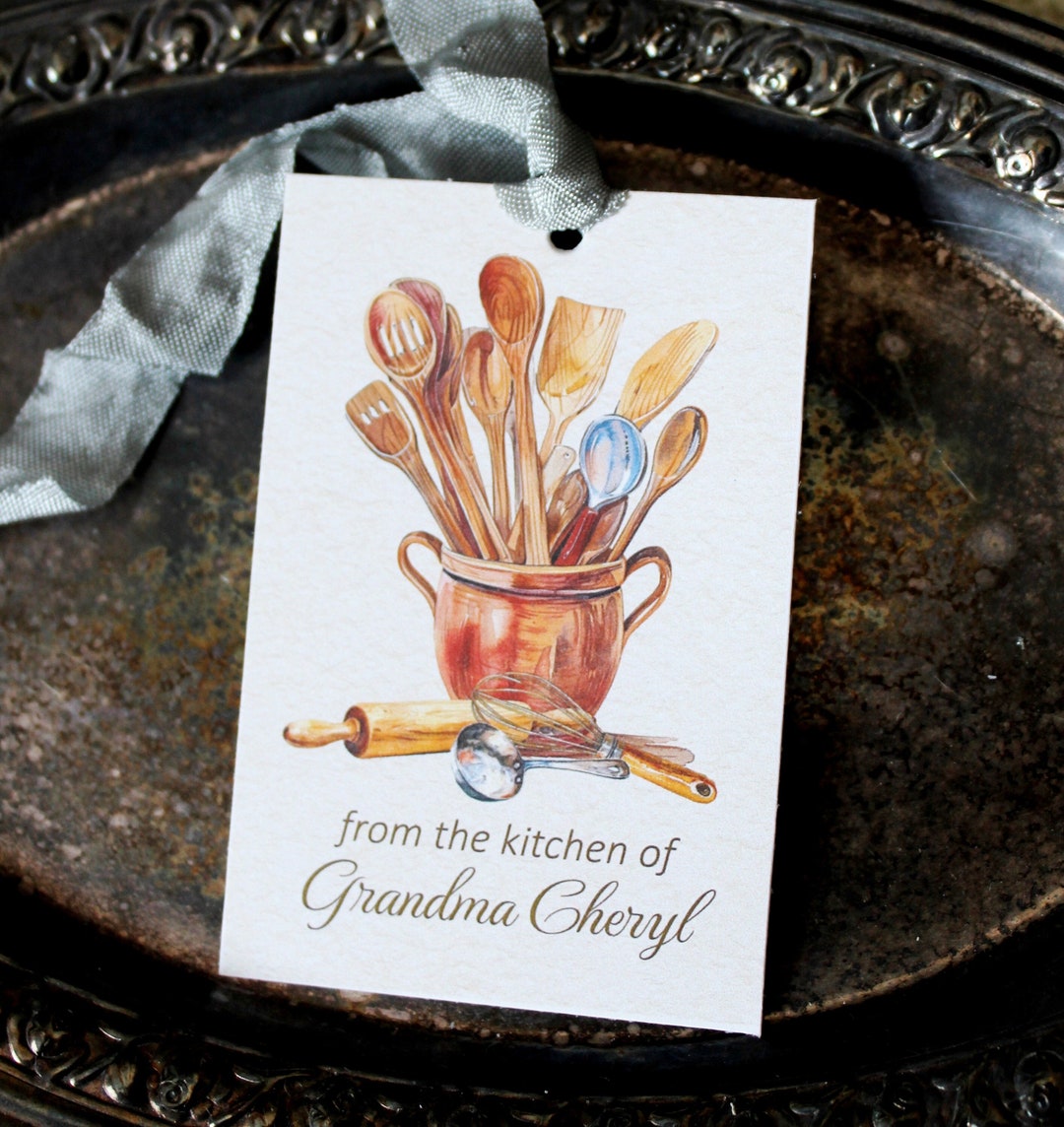 Kitchen Tags, Food Tags, Homemade Food Tags, Personalized Baling Tags ...