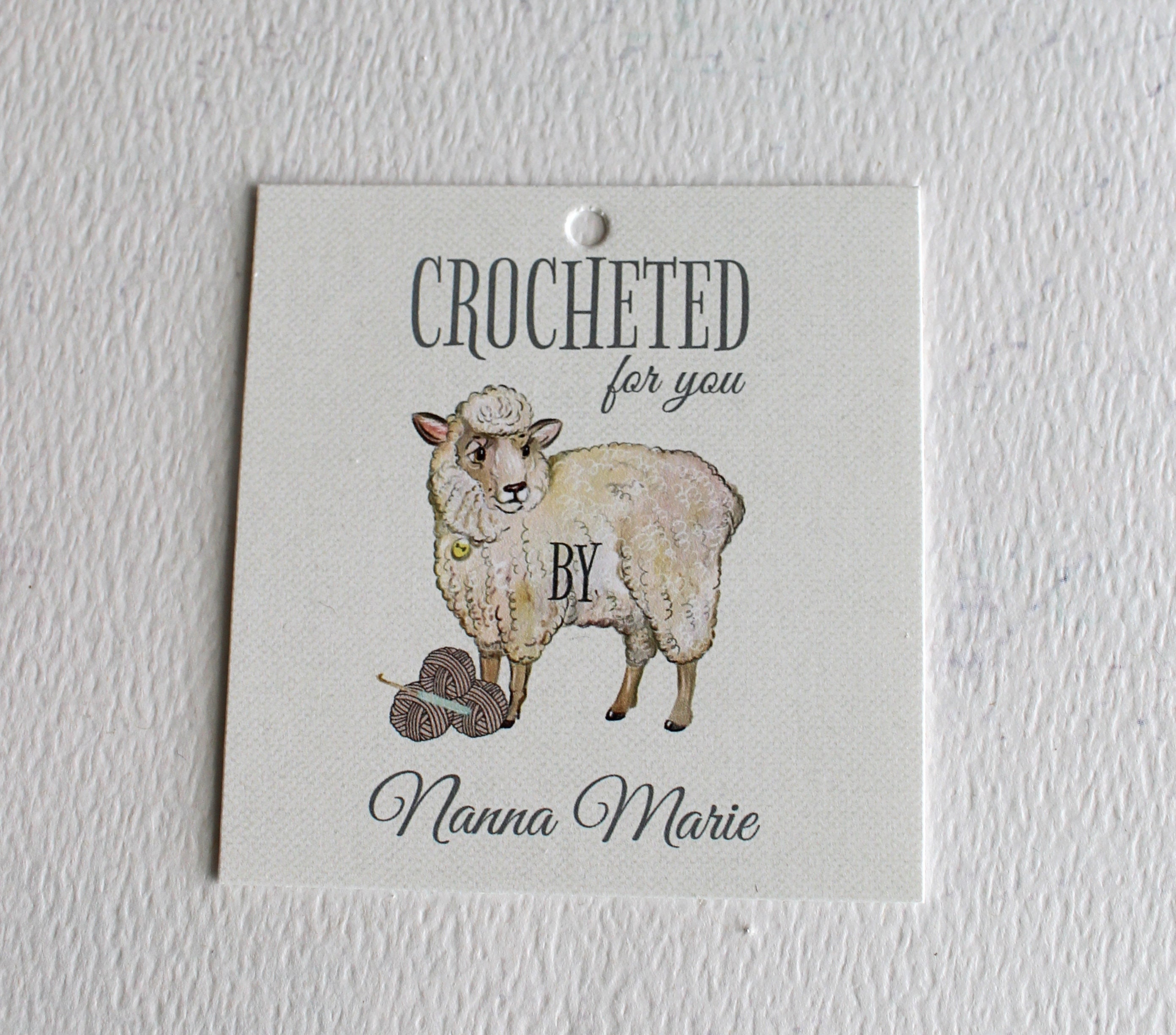 Crocheted Gift Tags Tags for Crocheted Items Personalized Etsy