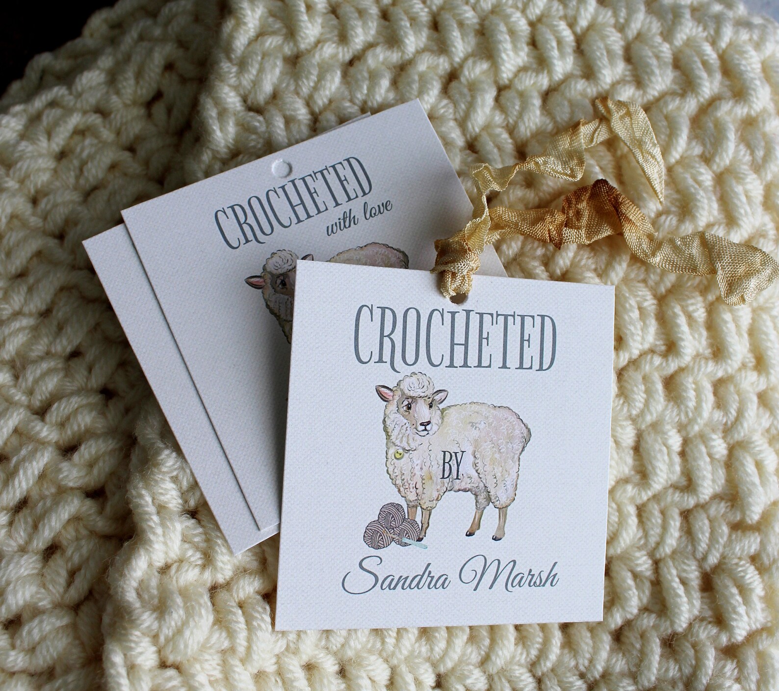 Crocheted Gift Tags Tags for Crocheted Items Personalized Etsy