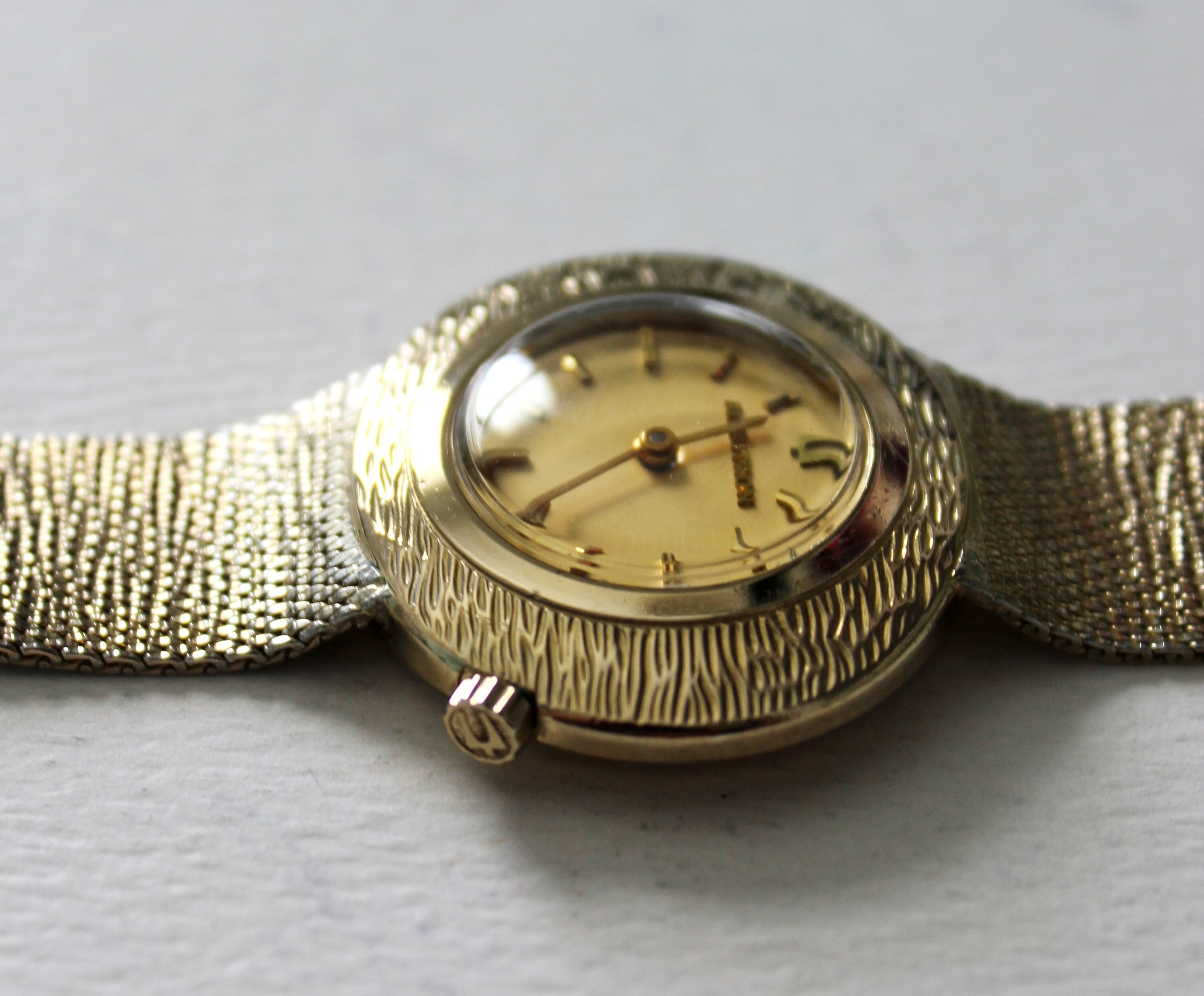 Vintage Bulova Accutron 10k Gold-Plated Ladies\' Watch, 23mm - Not Running Vintage 10K Yellow Gold Filled Bulova Accutron Ladies Watch  main image 2