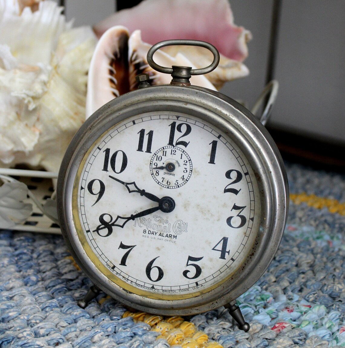 Vintage 8day Alarm Clock Vintage Alarm Clock Vintage Flea Etsy