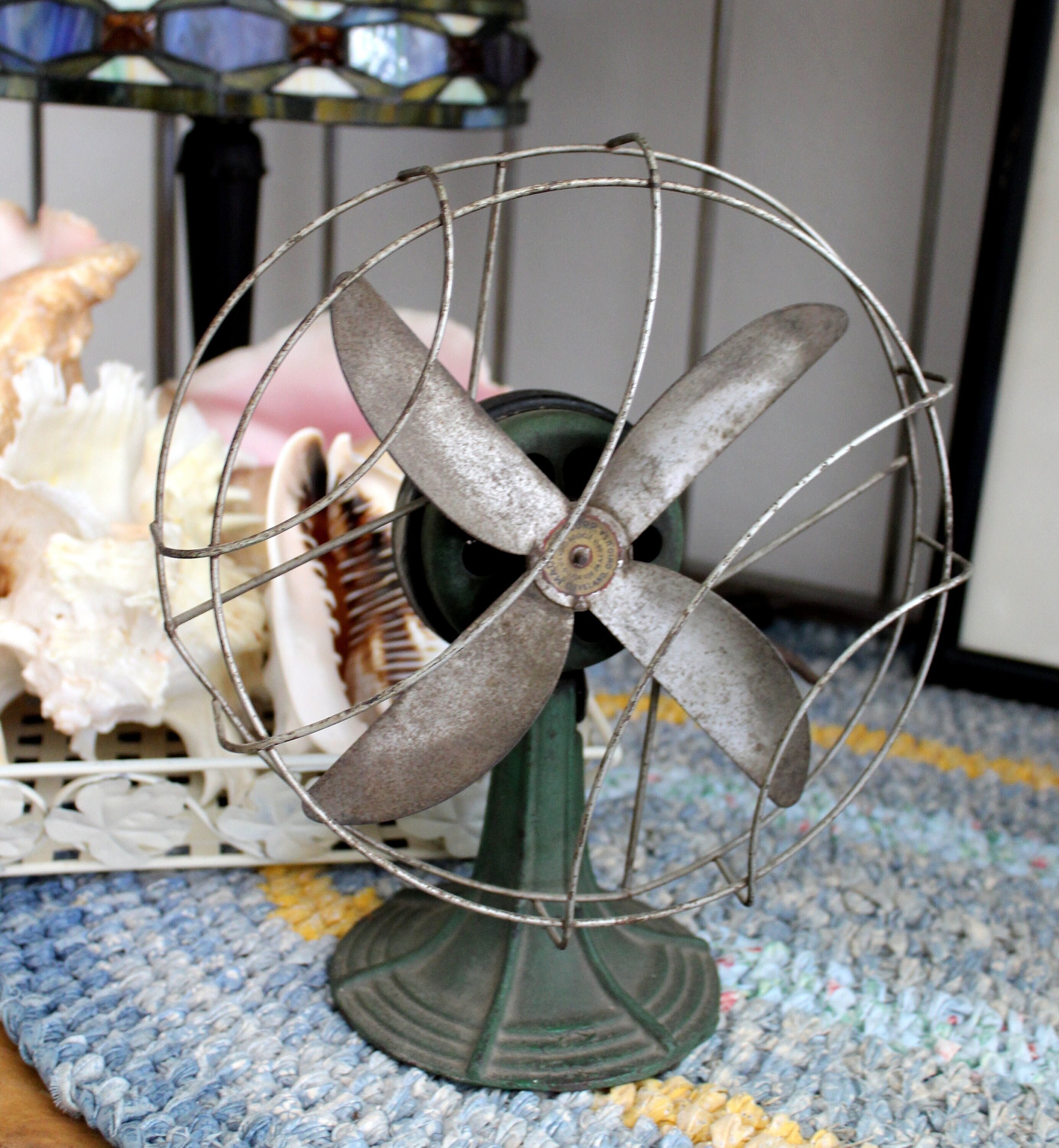 Summer Rite Fan Vintage Rite Green Table Fan: Farmhouse Decor (damaged Cord) - Etsy