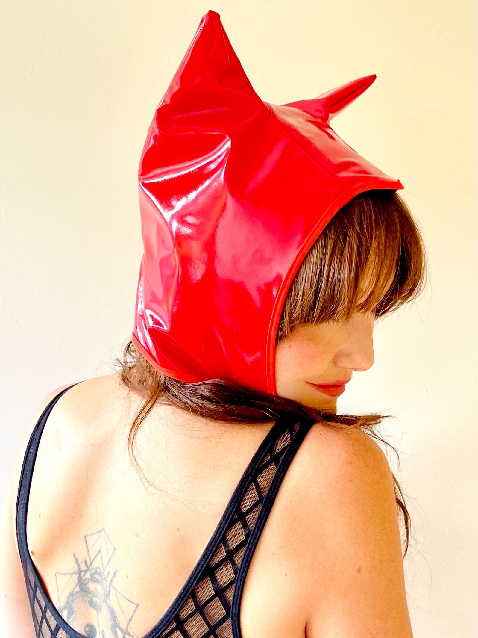 Red Latex Devil Costume - Etsy Canada