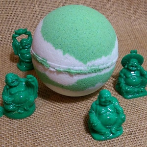 BUDDHA BOMB! Zen Harmony SuRpRiSe Bath Bomb with Hidden BUDDHA Figurine ~ Gigantic!