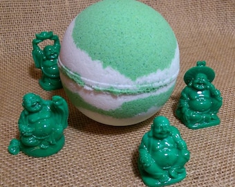 Giant Lucky Stars Buddha Bath Bomb: Hidden Figurine, Bamboo Harmony Scent